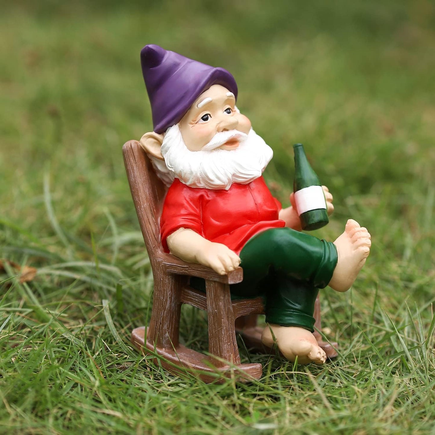 Outdoor Funny Garden Gnomes Decoration Statue Dwarf Figurines Ornament