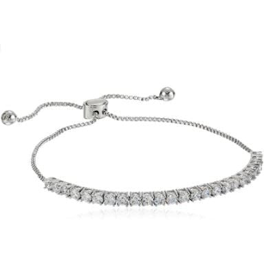 Deluxe Women’s Tennis Bracelet – Quality Metallic Finish and Stones