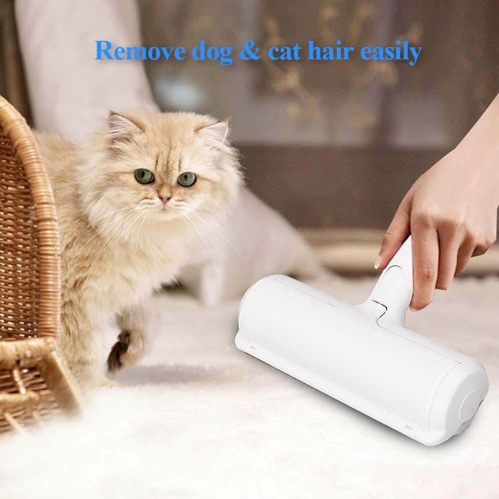 Pet Hair Remover Roller, Self-Cleaning Lint Roller - Dog & Cat Fur Remover for Sofa, Bed, Carpet, Furniture, Car Seat and More