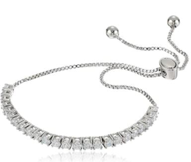 Deluxe Women’s Tennis Bracelet – Quality Metallic Finish and Stones