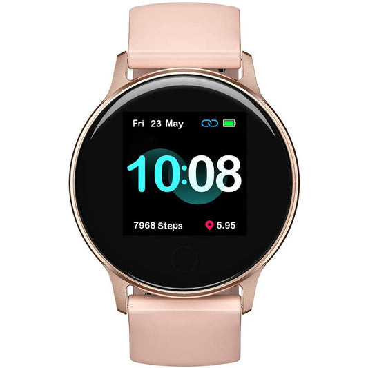 UMIDIGI Uwatch 2S Fitness Tracker Bluetooth, Waterproof 5ATM, Heart Rate Monitor, Pedometer, Activity Tracker for Android iOS-Rose Gold