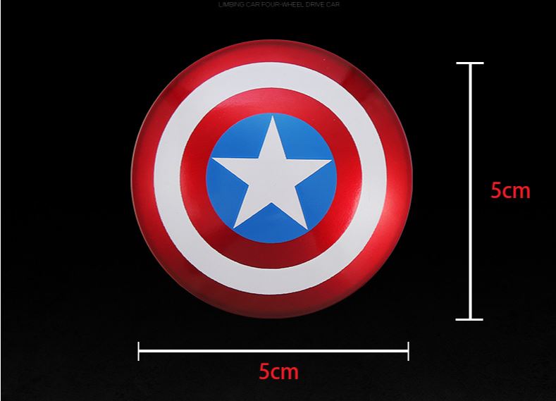 Marvel Captain America Car One-button Start Button Decorative Protective Cover Stickers Ignition Device Switch Decorative