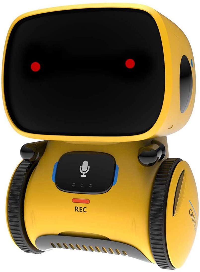 REMOKING Robot Toy for Kids,STEM Educational Robotics,Dance,Sing,Speak,Walk in Circle,Touch Sense,Voice Control, Your Children Fun Partners(Yellow)