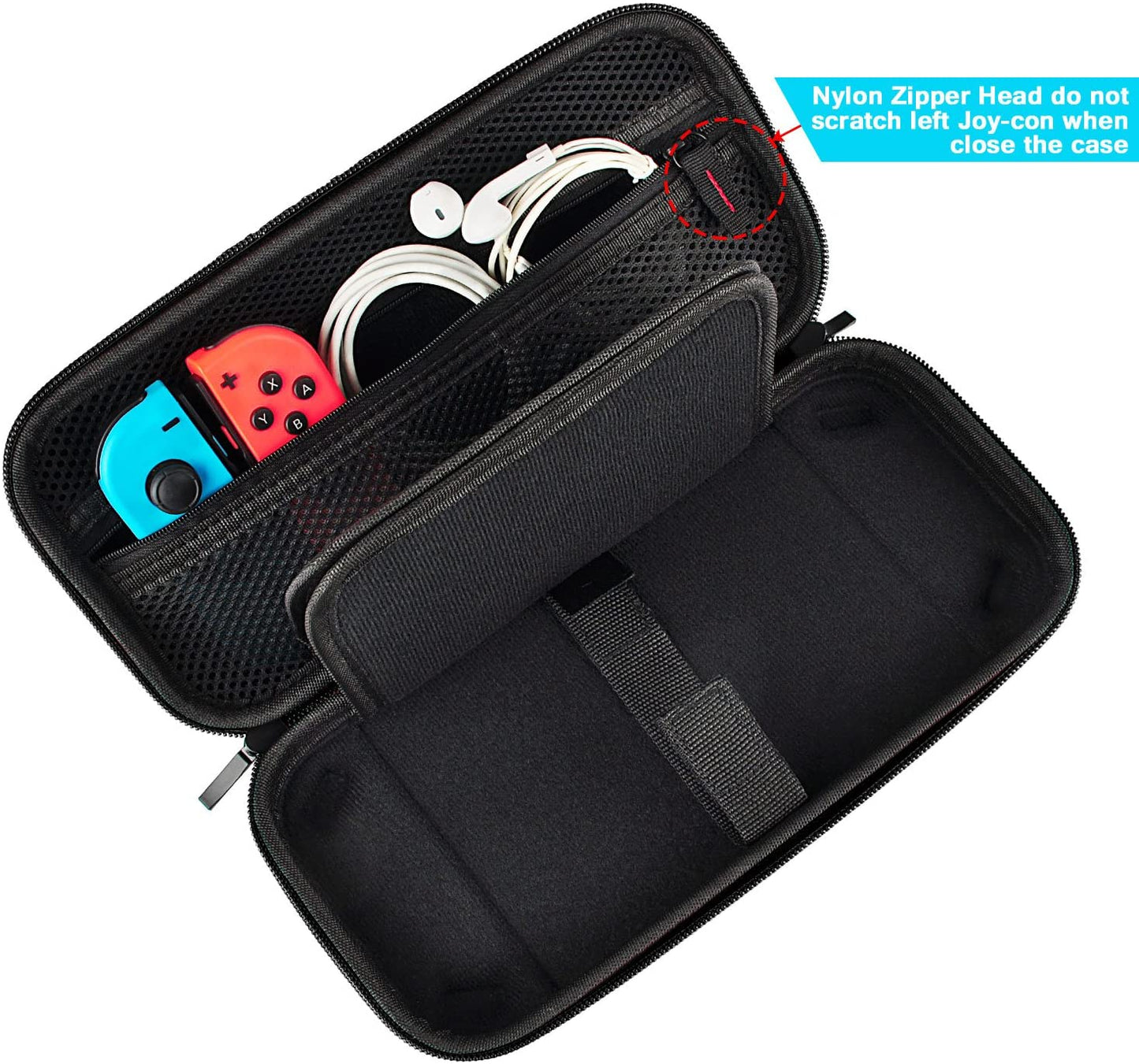 Hestia Goods Switch Carrying Case compatible with Nintendo Switch - 20 Game Cartridges Protective Hard Shell Travel Carrying Case Pouch for Nintendo