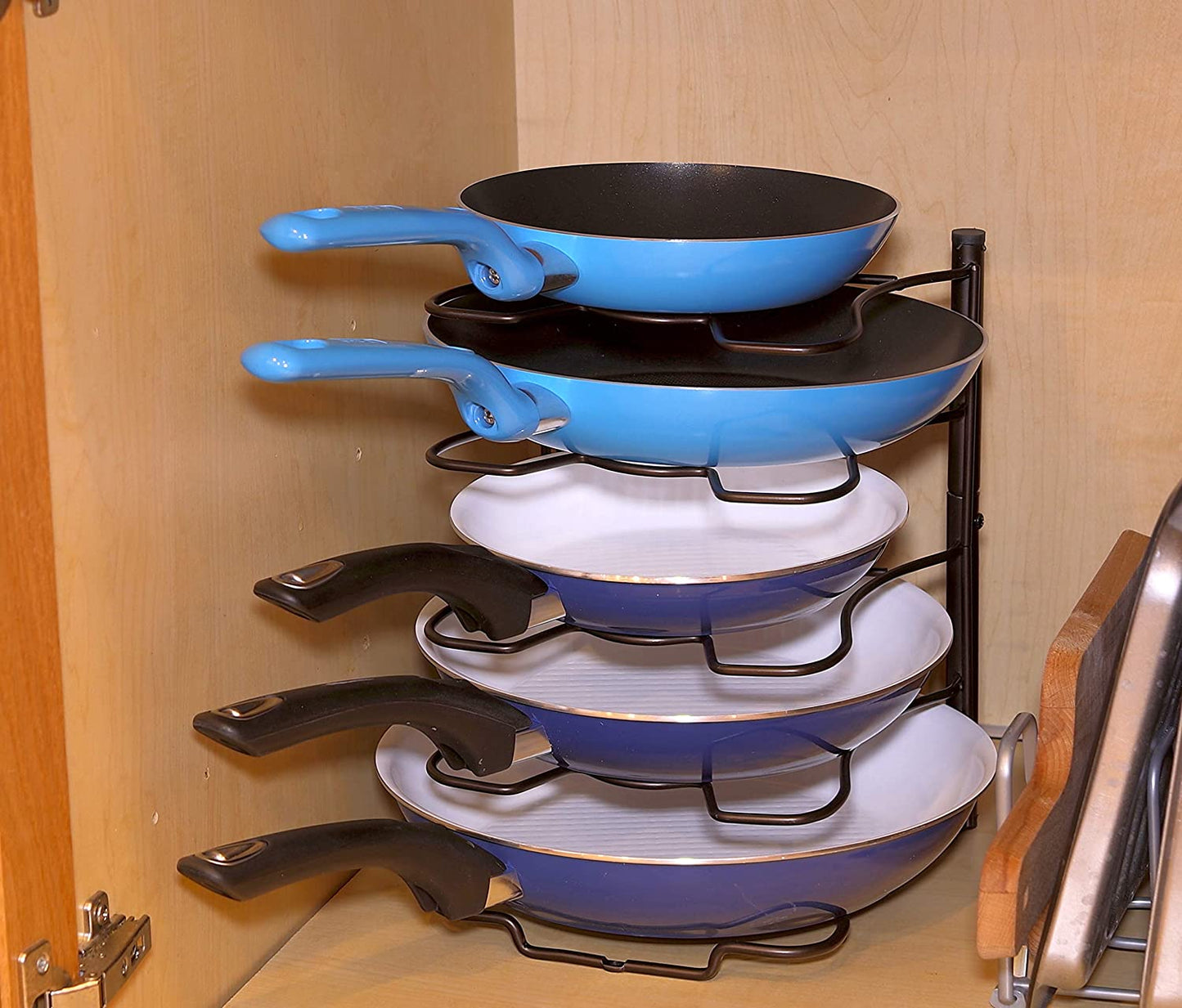 SimpleHouseware Kitchen Cabinet Pantry Pan and Pot Lid Organizer Rack Holder