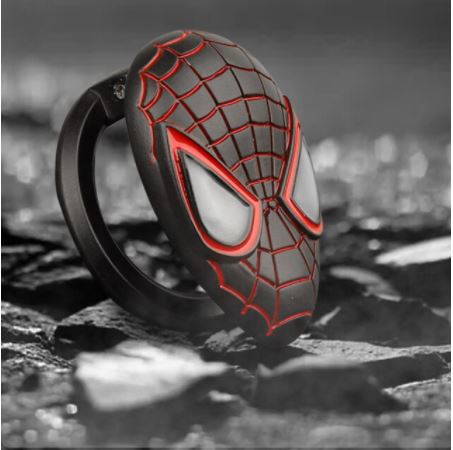 Spiderman Car Start Stop Button Protection Cover Carbon Fiber